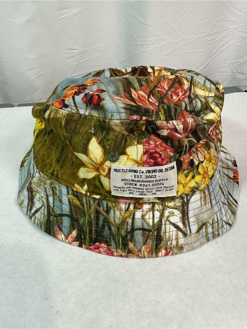 Hustle Gang Floral Multicolor Bucket Hat